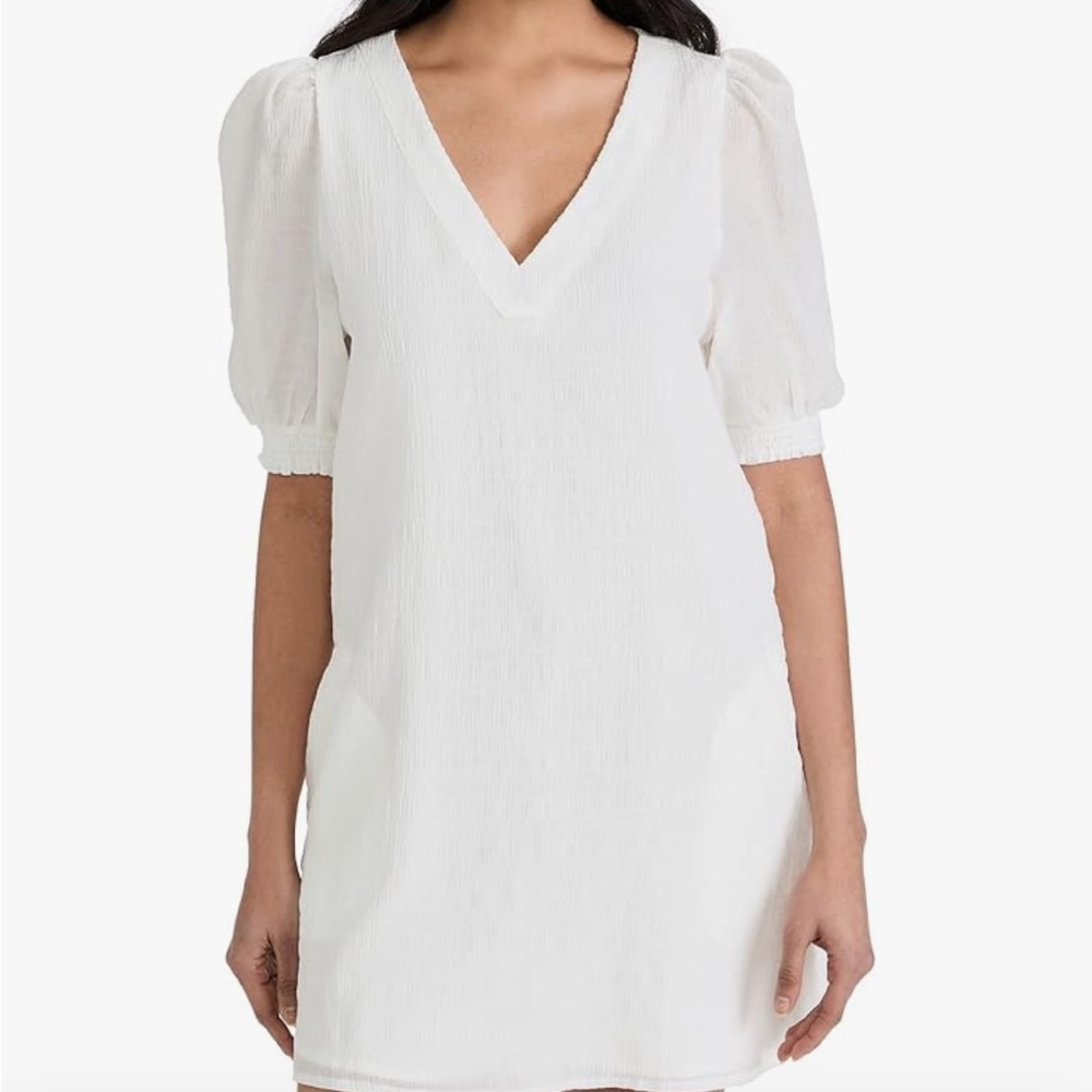 BB Dakota by Steve Madden Women's Fields of Gold Dress White Medium NWT